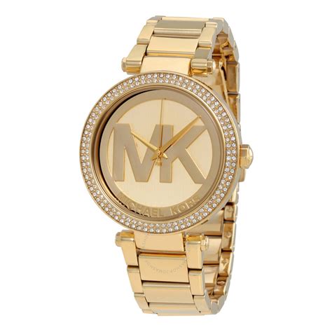 michael kors parker champagne dial gold tone watch mk5784|Michael Kors Women's Parker Gold.